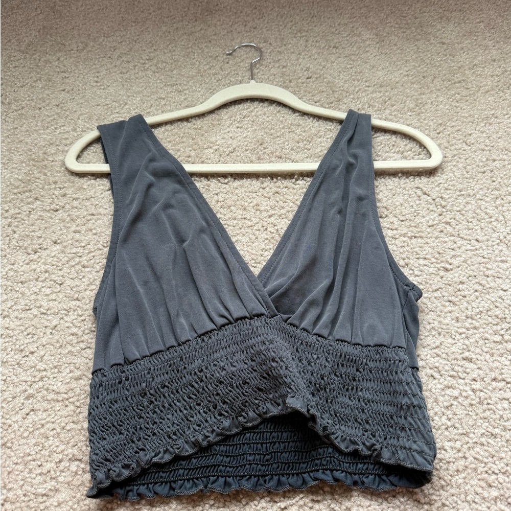Elegant Gray Women's Top